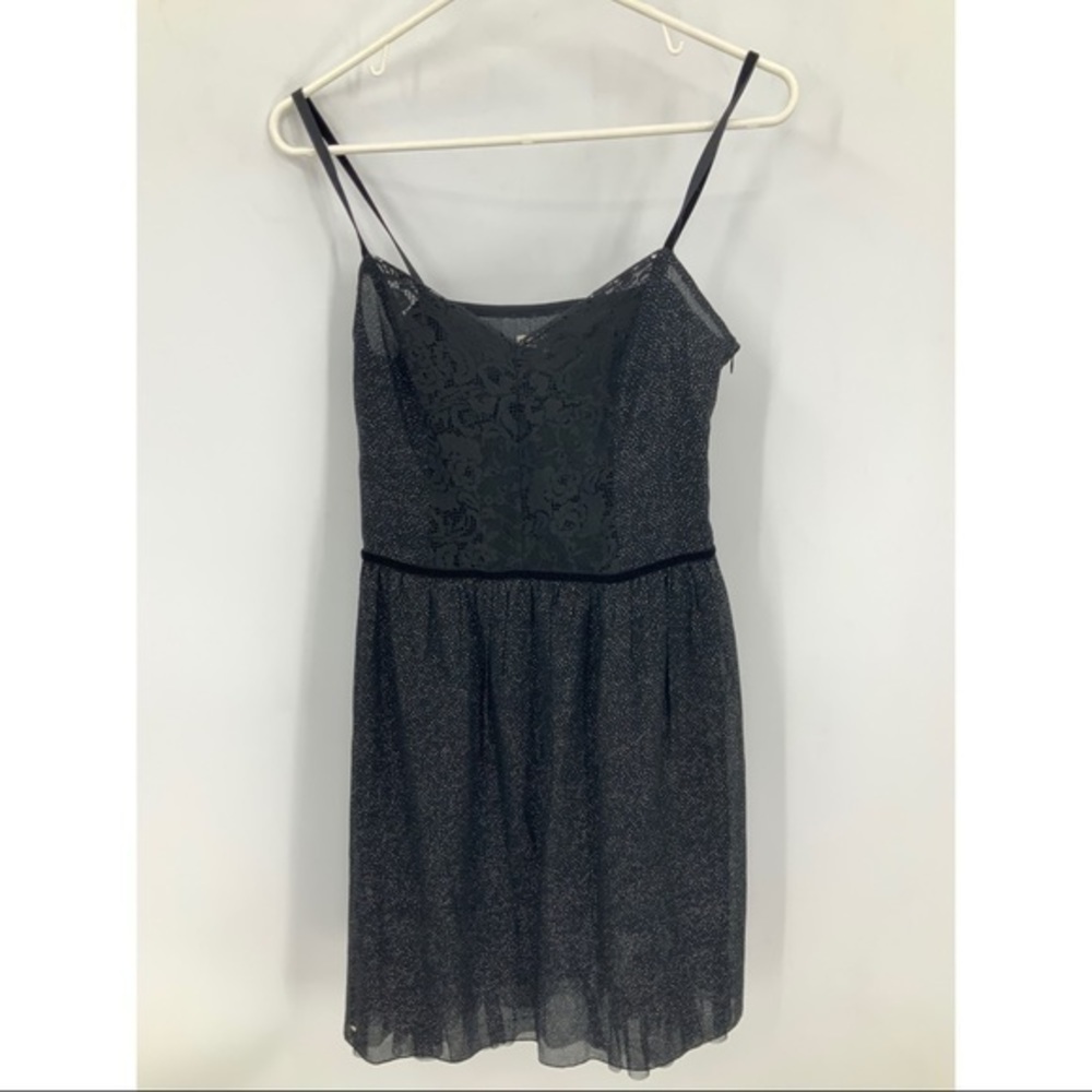 Free people mini dress w/metallic dot detail 8